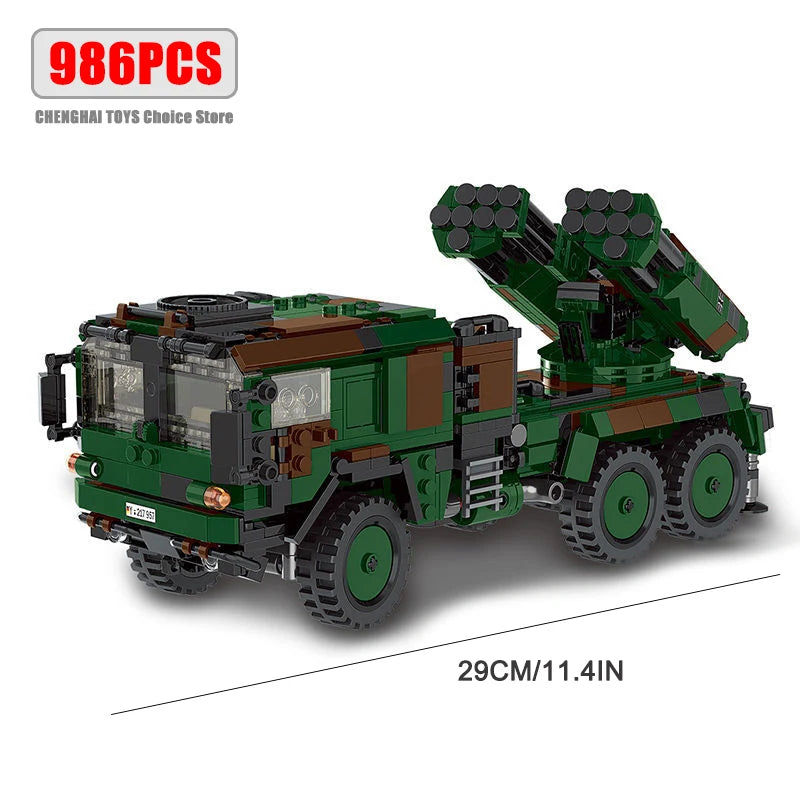 Military ww2 Cannon Assault Armored Vehicle Battle Tank Car Truck Army Weapon Building Blocks Sets Model Boys Toys for Kids Gift