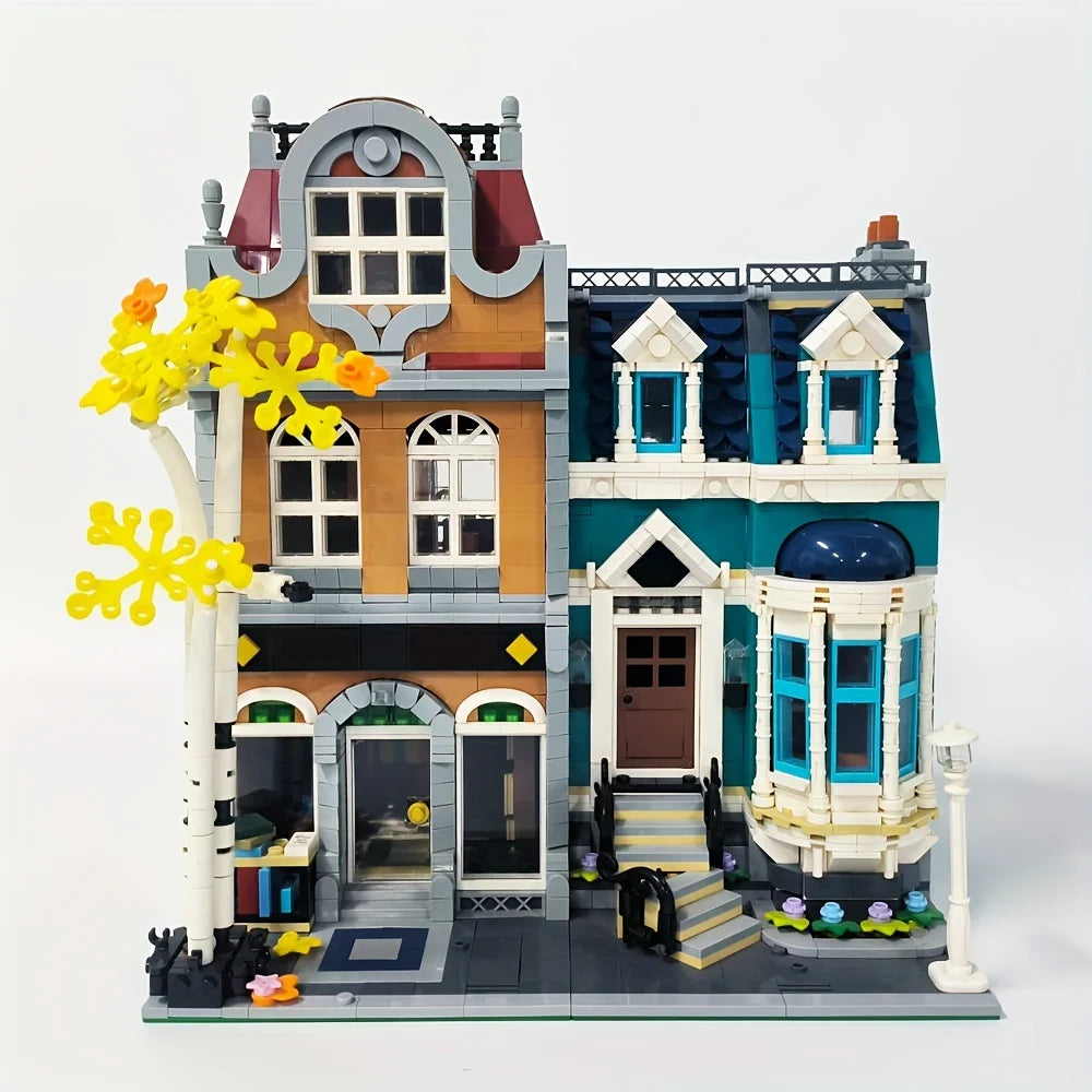 Creatoring Expert Brick Bank Detective's Assembly Square Model MOC Street View Building Blocks Toys 10255 10251 10211 10185 - CADA BRICKS®