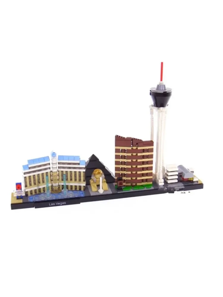Architektura Paryż Dubaj Londyn Sydney Chicago Szanghaj Zestaw klocków Klasyczne miasto Model Zabawki dla dzieci Prezent