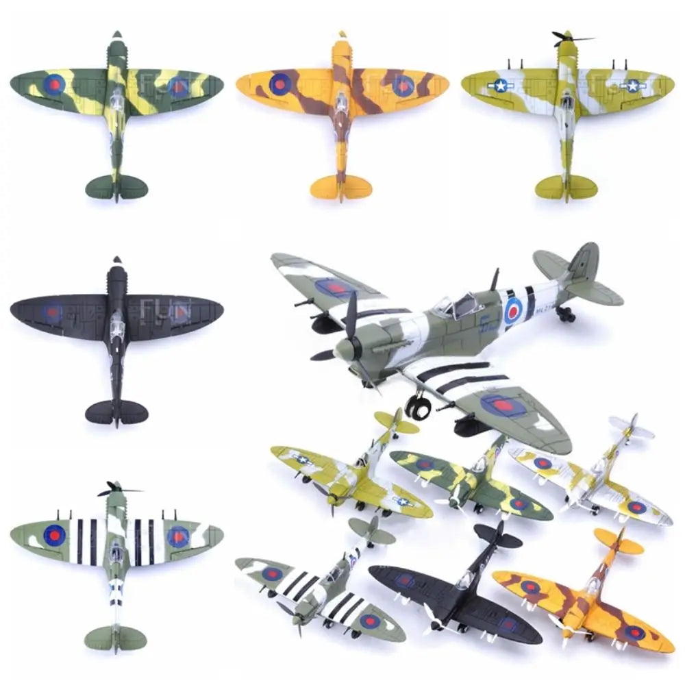 Fighter Assemble Fighter Assemble Blocks Airplane Model Hurricane Fighter Airplane Building Model 4D Diy Plastic
