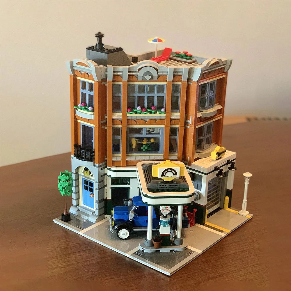 Creatoring Expert Brick Bank Detective's Assembly Square Model MOC Street View Building Blocks Toys 10255 10251 10211 10185 - CADA BRICKS®