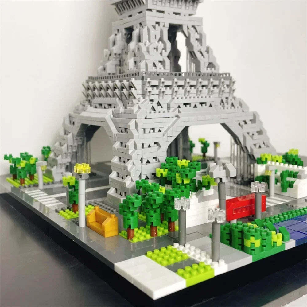 Knew Built 3 Size Choice Paris Eiffel Tower Micro Mini Building Blocks Toy France’s Pride Collectible Decoration and Gift-Worthy - CADA BRICKS®