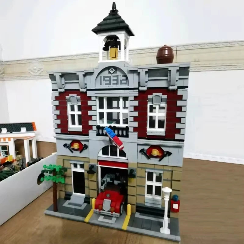 Creatoring Expert Brick Bank Detective's Assembly Square Model MOC Street View Building Blocks Toys 10255 10251 10211 10185 - CADA BRICKS®