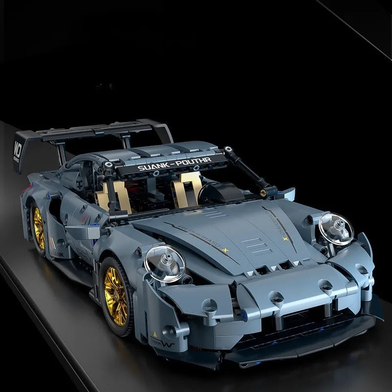 Technical Racing Sport Car Model Building Blocks technic adults 1:14 DIY Supercar Brick Puzzle Toys Kid Adult Gift(1200+granule)