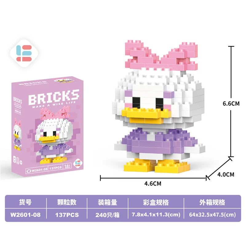 Disney Small Granular Building Model Toy Cartoon Character Stitch, SpongeBob Mini Block Toy Christmas Gift for Children - CADA BRICKS®