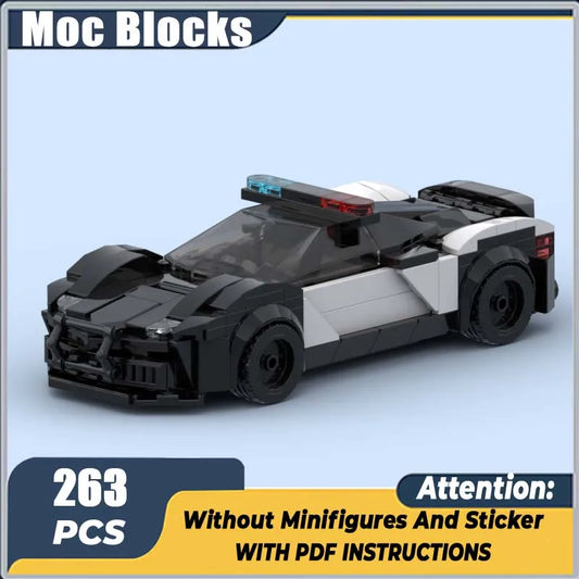 Urban Security Team Police Patrol Car Building Block Car Assembling Toy Model Set Creative Gifts Christmas NEW 263PCS