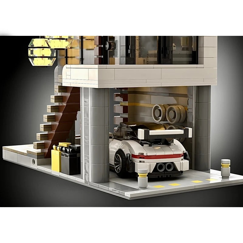 MOC-216452 Nimbus ONE | Modular Building Series Creative Modern Luxury Villa Assembly Model Miniature Brick House Gift 342PCS