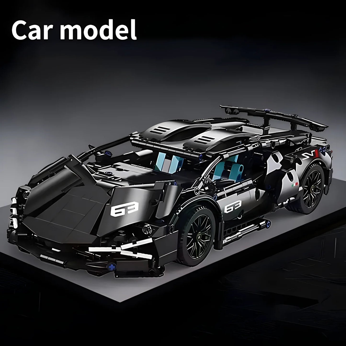 Technical Racing Sport Car Model Building Blocks technic adults 1:14 DIY Supercar Brick Puzzle Toys Kid Adult Gift(1280+granule) - CADA BRICKS®