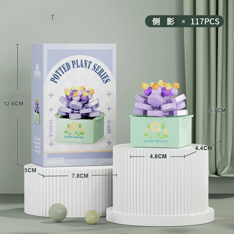 Bouquet Flower Mini Diy Building Block Toys for Children Bricks Blocks for Adults Constructor Micro Bricks Construction Set Gift - CADA BRICKS®