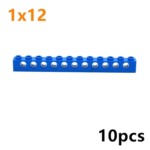 Technical Building Block MOC Combination Studded Long Beam with Hole Thick Bricks Compatible 3703 32018 3895 2730 3894 3701 3700 - CADA BRICKS®
