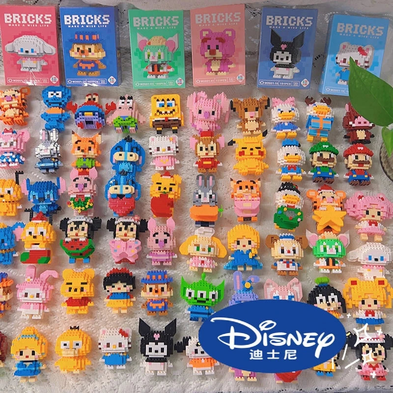 Disney 108 style Stitch LinaBell StellaLou Building Blocks Princess Cartoon Figrues Bricks Children's Assembly Toys Model Gift - CADA BRICKS®
