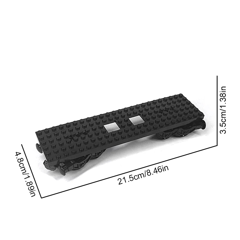 City train building blocks DIY modified accessories, creative MOC assembly track train carriage expansion set, base, wheel parts - CADA BRICKS®