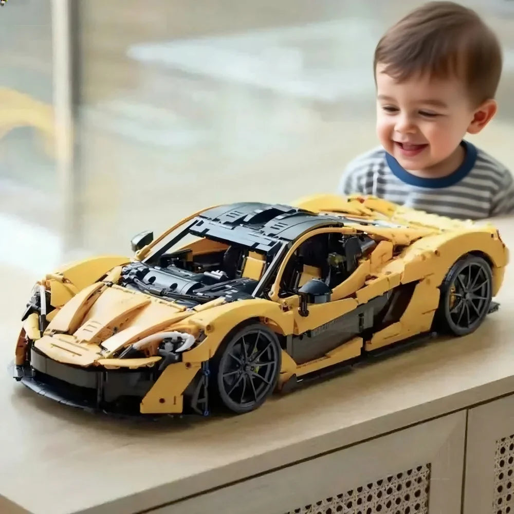 3800PCS Supercar Building Kit Collector's Sports Car Model with Opening Doors Engine for Adults Advanced Engineering Display Set