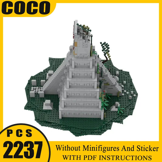 Castle Moc Building Blocks Maya Temple Model Technology Bricks DIY Assembly Magical Ancient Street View  Toys Gifts