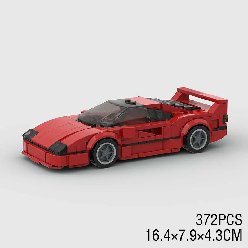 MOC Speed Champions Super Race Car F1 Great Vehicle Racing Model Building Blocks Bricks Sports Pickup Truck City Technique Toy - CADA BRICKS®