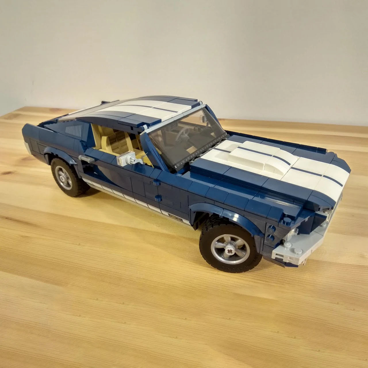 Nowy model samochodu wyścigowego Ford Mustangs, kompatybilny z klockami, zabawki DIY dla chłopców, prezenty