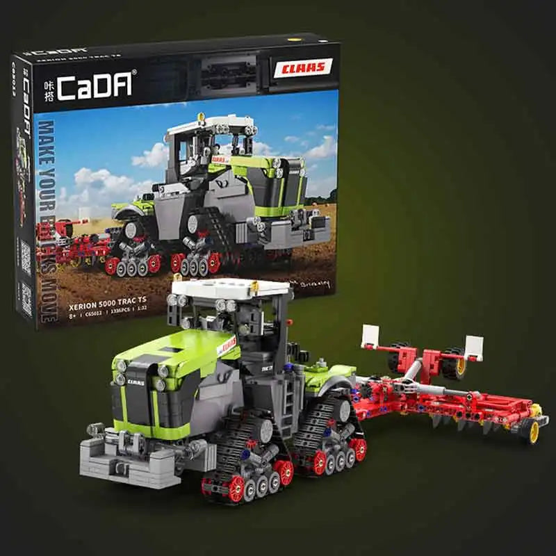 Cada 1336pcs 1:32 Famous CLAAS City Agricultural Vehicle Building Block MOC Bricksley Design Truck Bricks Toys Children Gifts - CADA BRICKS®