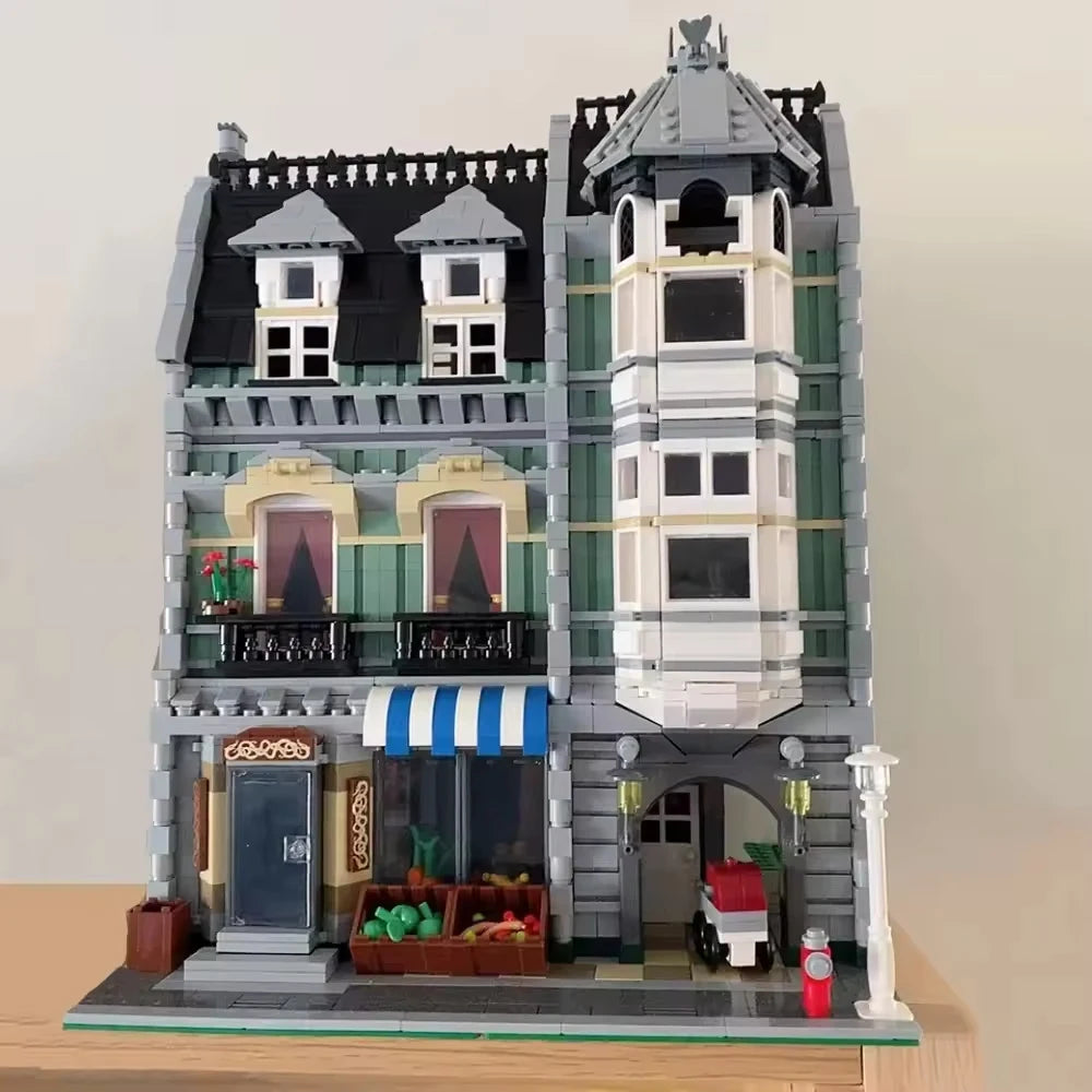Creatoring Expert Brick Bank Detective's Assembly Square Model MOC Street View Building Blocks Toys 10255 10251 10211 10185 - CADA BRICKS®