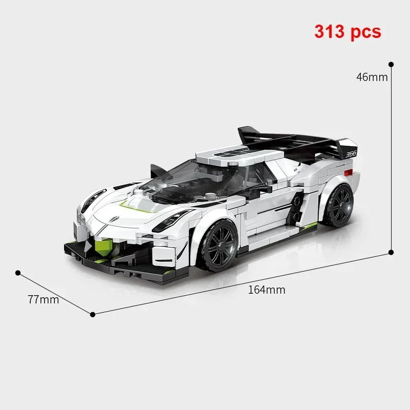 Moc Speed Champion Technical Car City Vehicle Racing Car Building Blocks Sports Car Garage Carro Rennau Voiture Creative Toys - CADA BRICKS®