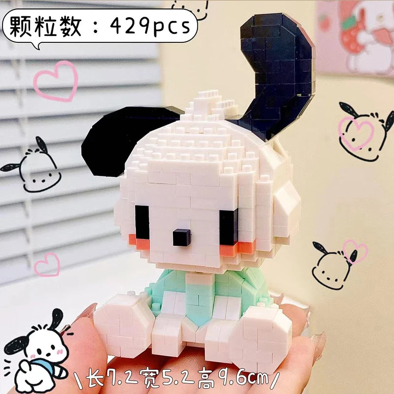 KEEPPLEY Sanrio Anime Hello Kitty My Melody Cinnamoroll Pompompurin Kuromi Building Blocks Girl Kid Holiday Christmas Gift - CADA BRICKS®