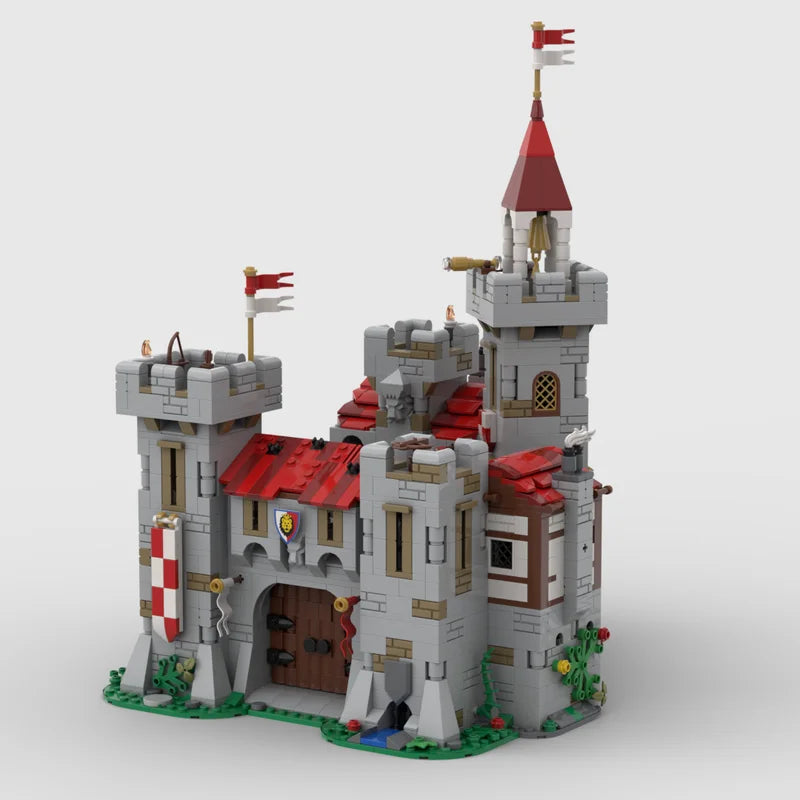 Regal Moat Castle Building Blocks Set - Medieval Fortress Architecture Design Kit, Creative Construction Toys for Kids(2580PCS)