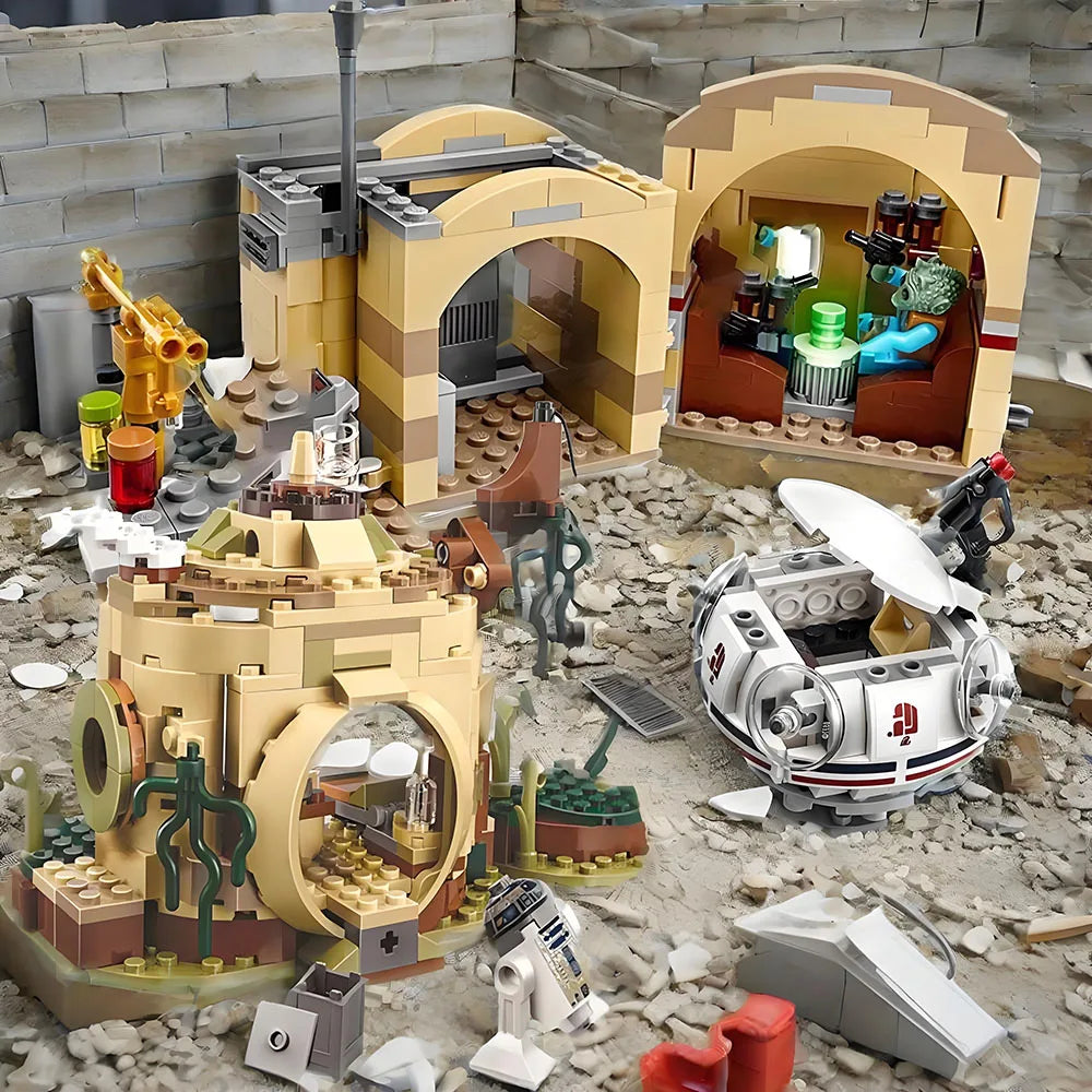 MOC 400PCS Mos Eisiley Cantina Space Plan Wars Bar And Tavern Building Blocks Bricks Compatible Toy Gift - CADA BRICKS®