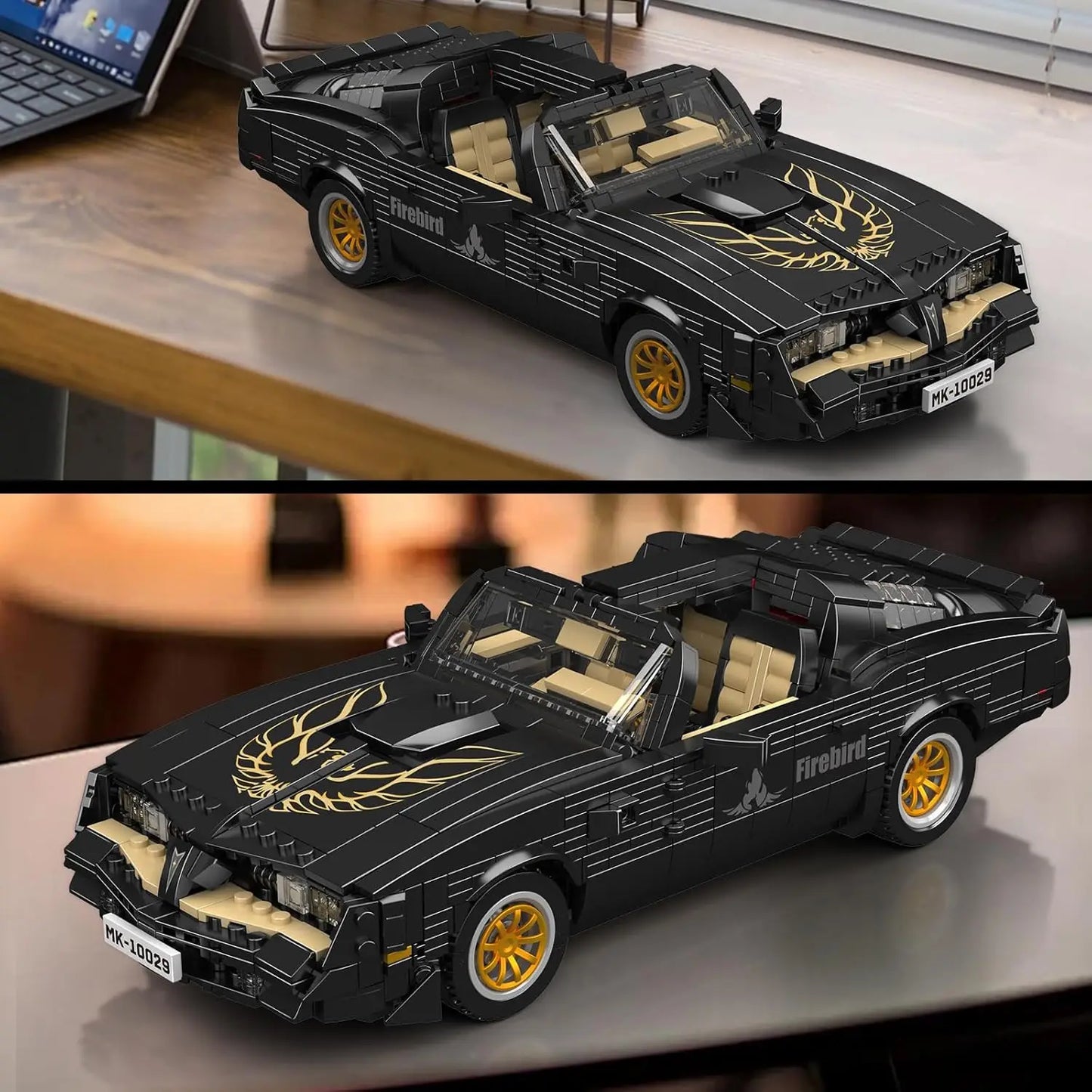 MOULD KING 10029 MOC Creative Ideal Firebird Retro American Sports Car Building Blocks Famous Car Collection Gift Toy