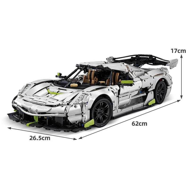 Cada 1:8 MOC 4346PCS Supercar City Racing Car Hypercar Building Blocks Sportscar Racing Vehicle Bricks Toys Children Kids Gifts - CADA BRICKS®