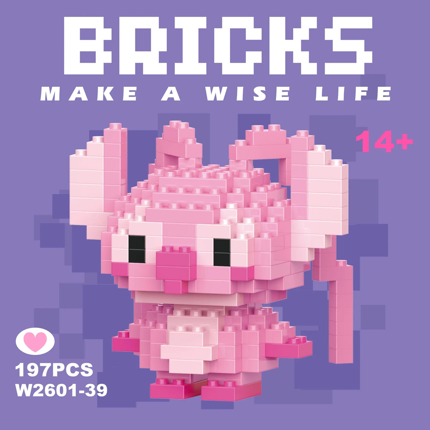 Disney 108 style Stitch LinaBell StellaLou Building Blocks Princess Cartoon Figrues Bricks Children's Assembly Toys Model Gift - CADA BRICKS®