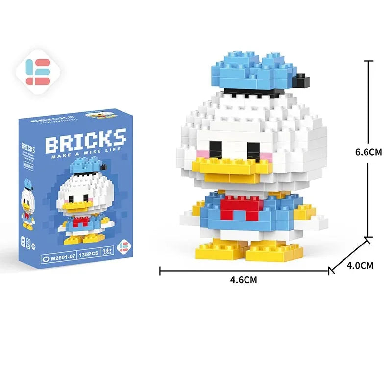 Disney LiLo Stitch Toys Building Blocks Pokeman Pikechu lega Anime Cartoon Character Model Building Blocks Toy for children Gift - CADA BRICKS®