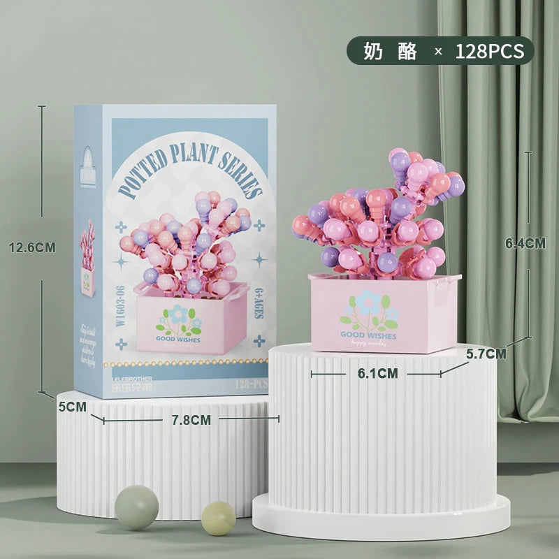 Bouquet Flower Mini Diy Building Block Toys for Children Bricks Blocks for Adults Constructor Micro Bricks Construction Set Gift - CADA BRICKS®