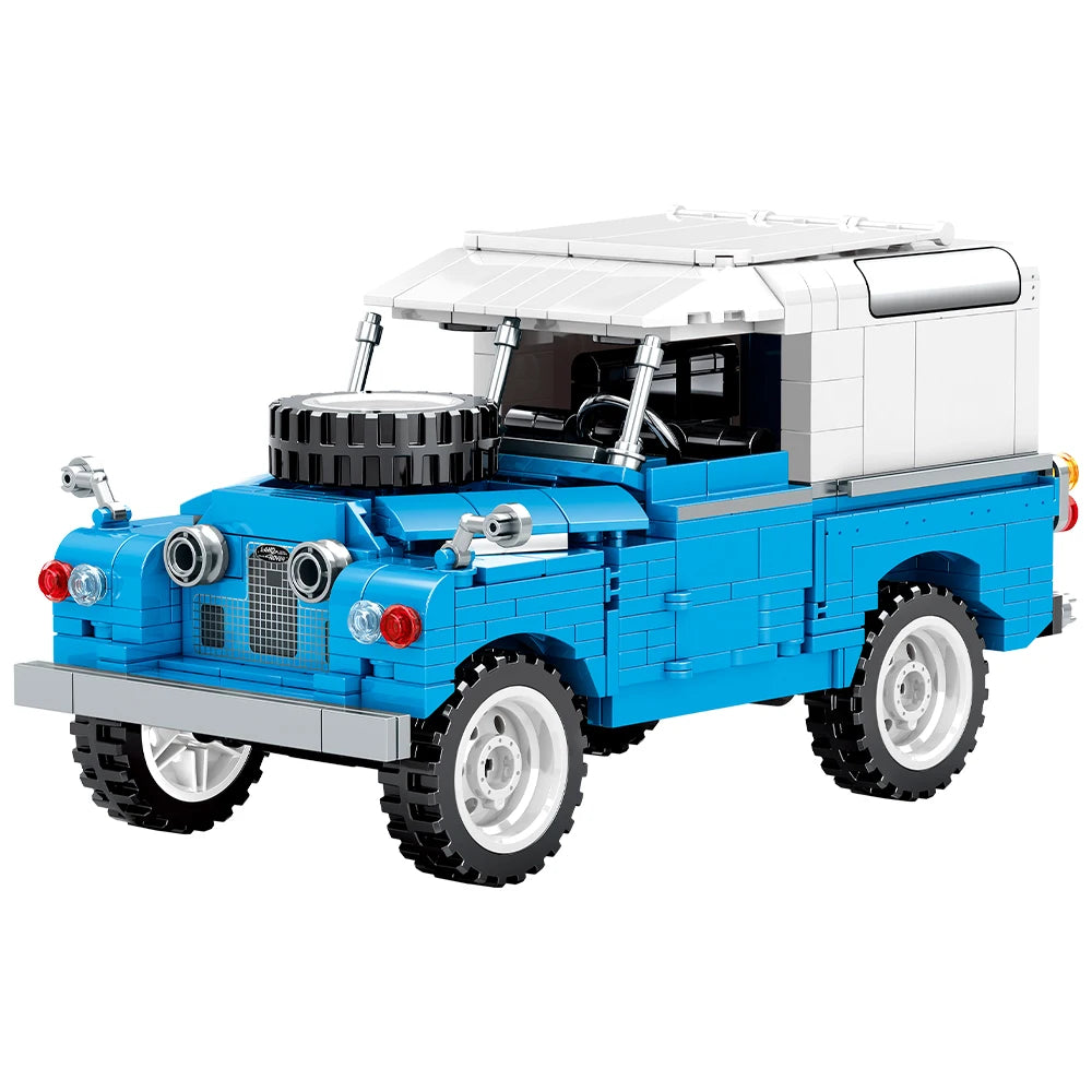 721 elementów City Retro Mechaniczny Pojazd Terenowy Klocki Budowlane Roadster Samochód Wyścigowy Supersamochód Klocki Zabawki Dla Chłopców Prezenty Dla Dzieci