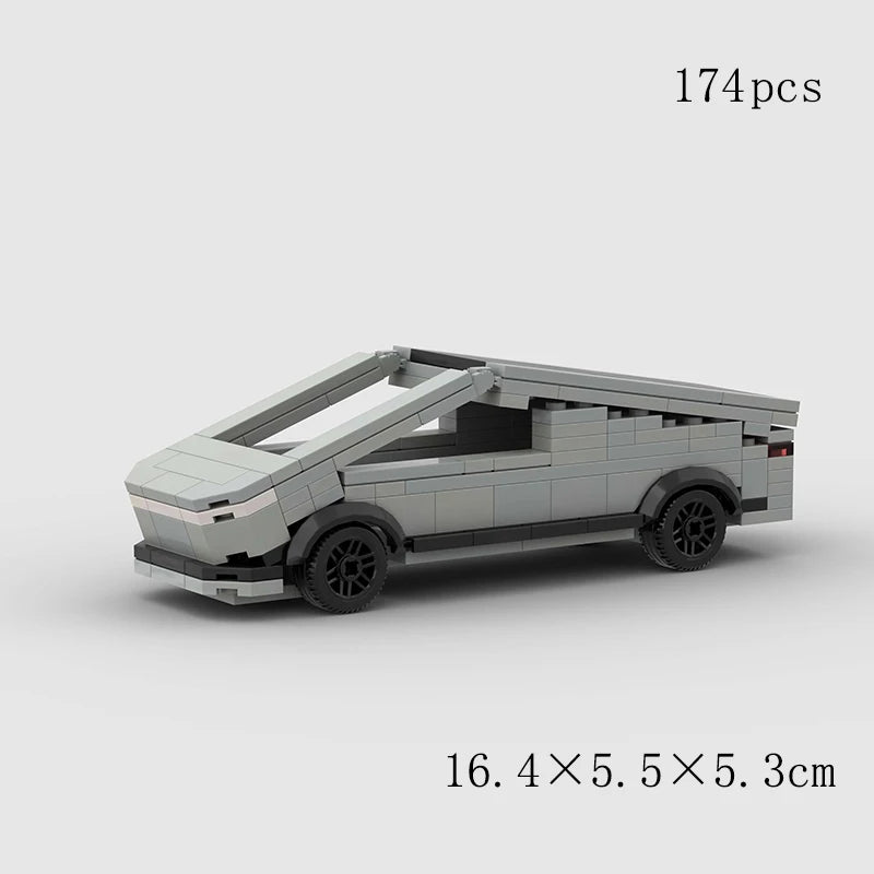 City Truck Vehicle Pickup Heavy Cargo Transport Model Building Blocks Machinery Shop Van Creative Carriage Harvester Car Kid Toy - CADA BRICKS®