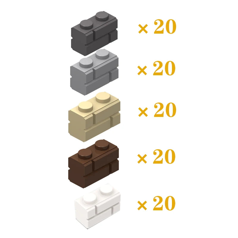 DIY Building Blocks Figures City MOC Thick Wall Bricks Educational Creative Toys for Children Size Compatible with All Brands - CADA BRICKS®