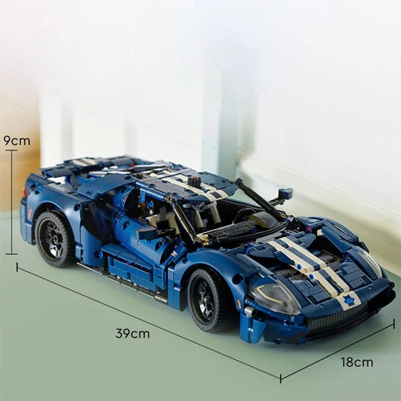 MINISO Inventory Technology Ford GT Sports Car Building Block Model Suitable for Children's Building Blocks Birthday Gift Set - CADA BRICKS®