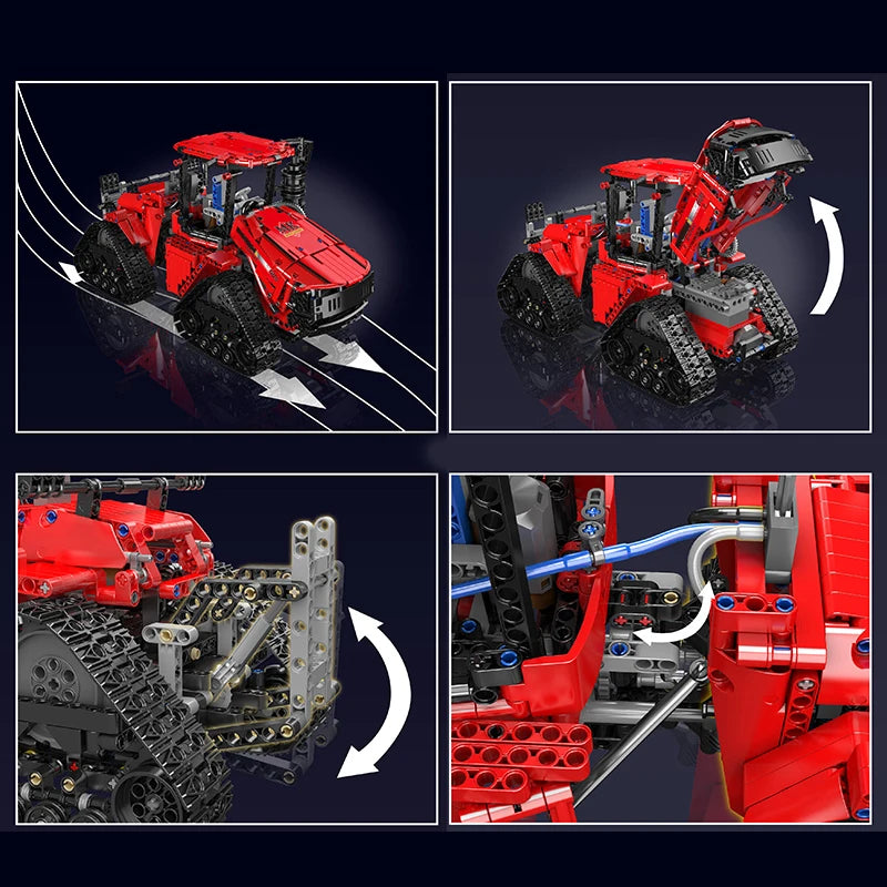 Mould King 18020 Technical Car Toys MOC-35270 APP&RC Pneumatic Crawler Tractor Building Block Brick Set Kids Christmas Gift - CADA BRICKS®