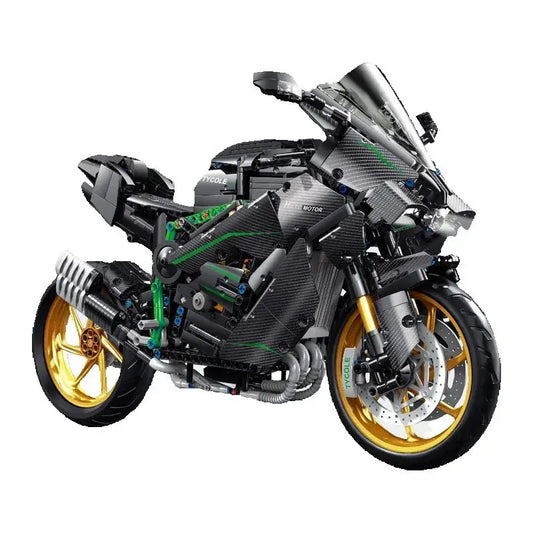 IN STOCK 1: 5 Motorcycle H2R Building Blocks Model MOC Autocycle Sports Car Technology Bricks Toys for Children Gift Set