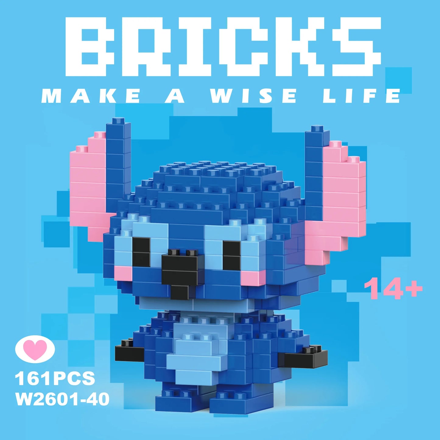 Disney 108 style Stitch LinaBell StellaLou Building Blocks Princess Cartoon Figrues Bricks Children's Assembly Toys Model Gift - CADA BRICKS®
