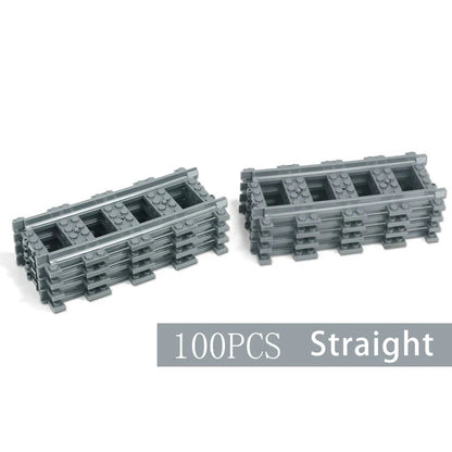 City Train Set Steam Bullet Vehicle Cargo Railway Station Model Building Blocks Brick Tracks Rail No Motor Kits Carriage Kid Toy - CADA BRICKS®