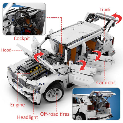 Cada 2208PCS City Remote Control SUV Off Road Vehicle Building Block RC/non-RC Racing Car Bricks Toys for Boys Gifts