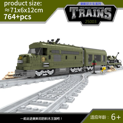 City Train Set Steam Bullet Vehicle Cargo Railway Station Model Building Blocks Brick Tracks Rail No Motor Kits Carriage Kid Toy - CADA BRICKS®