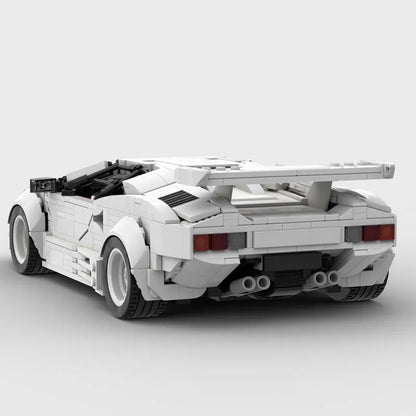 MOC Building Blocks Technology Bricks Car City Racer Countachs QV Vehicle Super Racing Toys Christmas Gifts - CADA BRICKS®