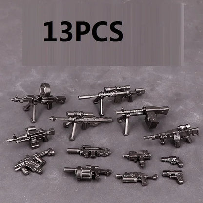MOC Weaponry Rifle Pistol Equipment Set Guns Military Weapons Compatible Figures Building Block Brick Mini Children Toys Hobbies - CADA BRICKS®
