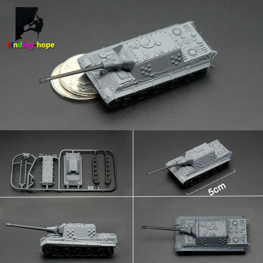 1/144 Scale 4D Assemble Tank Model Panzerkampfwagen T-34/85 AMX-30MAIN Building Bricks World War Military Army Battle Tank