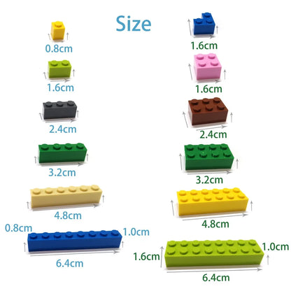 122pcs Thick Figures Bricks 12 Size DIY Building Blocks Educational Creative Size Compatible With 3001 Plastic Toys for Children - CADA BRICKS®