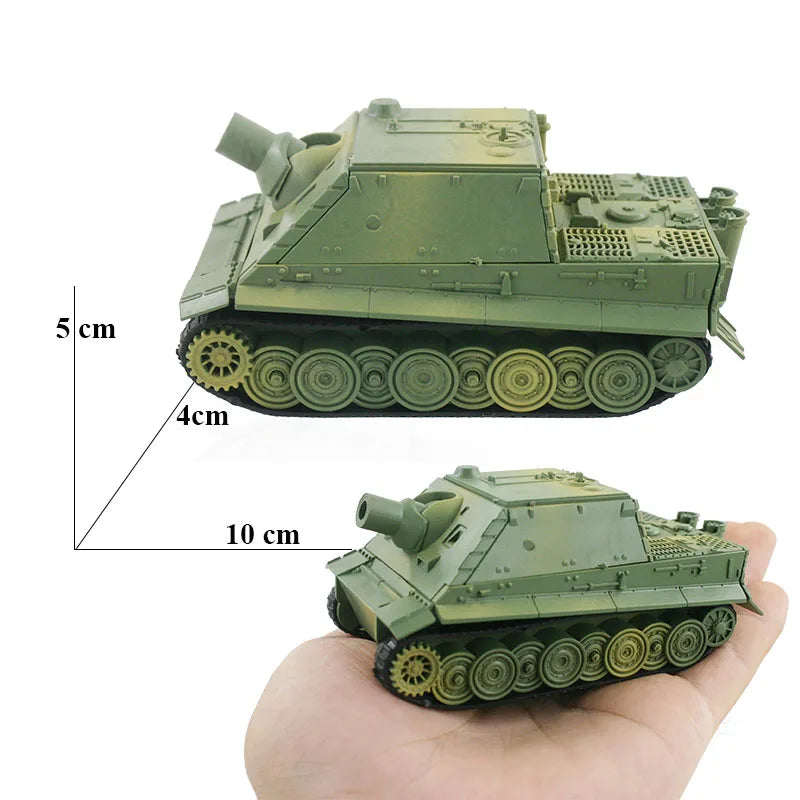 4D Different Tank Model Building Kits Military Assembly Educational Toys Decoration Material Panther Tiger Turmtiger Assault
