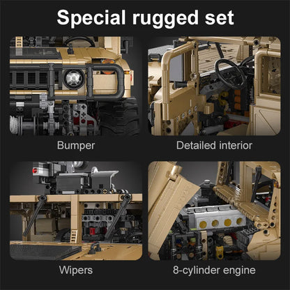 Cada 3935Pcs technical Armored SUV  Car Buggy Trucks Pickup Bricks City Off-road Remote Control Car Building Blocks Toy Gifts - CADA BRICKS®