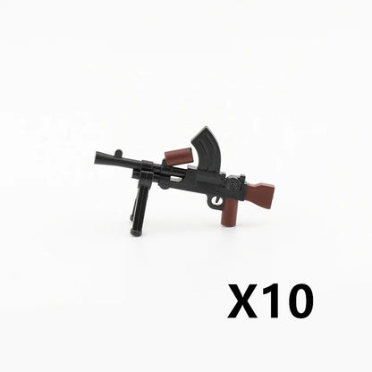 5/10 WW2 Soldier Weapons Building Block Two-color Printing Machine Rifle Submachine Sniper Guns Military Accessories Bricks C238 - CADA BRICKS®