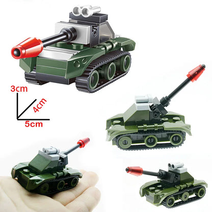 4D Different Tank Model Building Kits Military Assembly Educational Toys Decoration Material Panther Tiger Turmtiger Assault