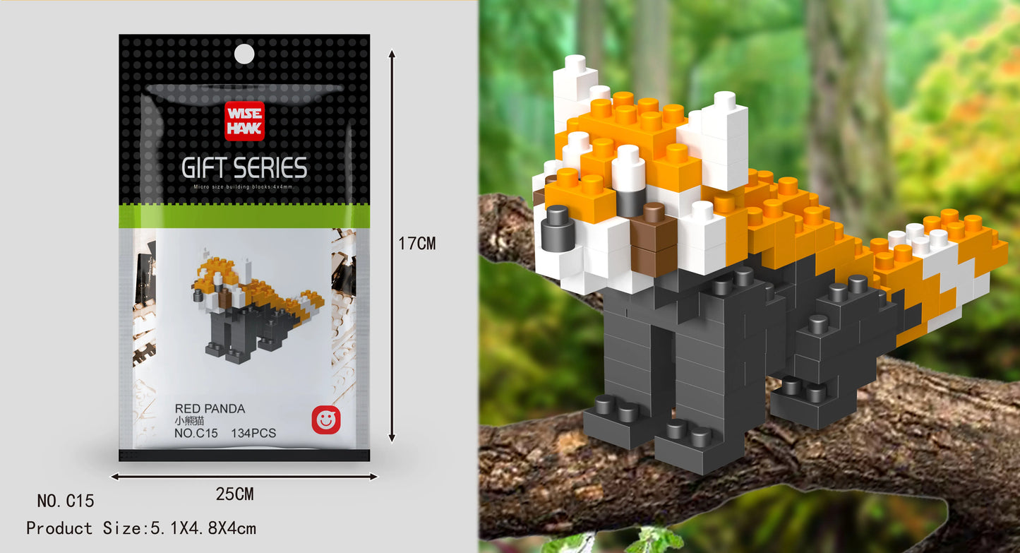 Mini Building Blocks 3D Animal  Diamond Model Micro Bricks Dog Cat Bird Moose Wolf Panda Macaw Toys For Children Birthday Gifts - CADA BRICKS®